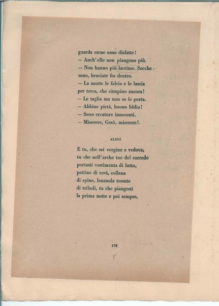 [La figlia di Iorio] Atto terzo. Inc.: "Si vedrà un'aia grande " <bozze di stampa>