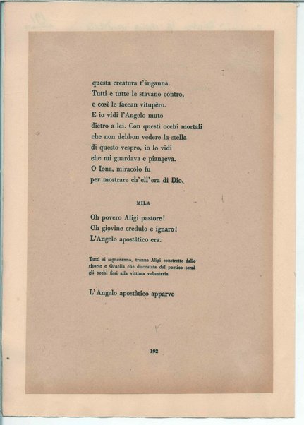 [La figlia di Iorio] Atto terzo. Inc.: "Si vedrà un'aia grande " <bozze di stampa>