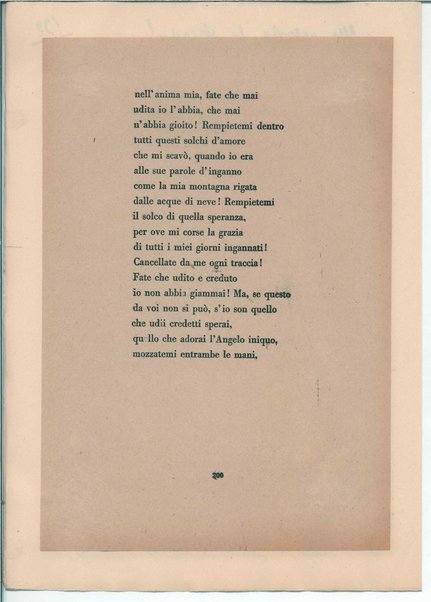 [La figlia di Iorio] Atto terzo. Inc.: "Si vedrà un'aia grande " <bozze di stampa>