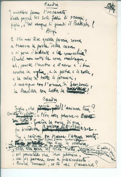 La figlia di Iorio. Tragedia pastorale <bozze di stampa del fac simile del manoscritto>