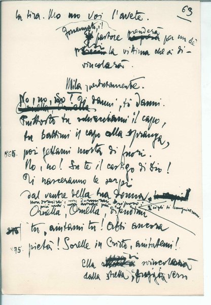 La figlia di Iorio. Tragedia pastorale <bozze di stampa del fac simile del manoscritto>