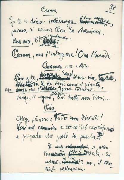 La figlia di Iorio. Tragedia pastorale <bozze di stampa del fac simile del manoscritto>