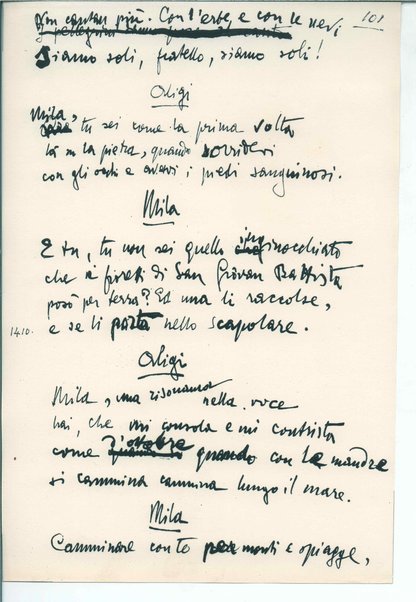 La figlia di Iorio. Tragedia pastorale <bozze di stampa del fac simile del manoscritto>