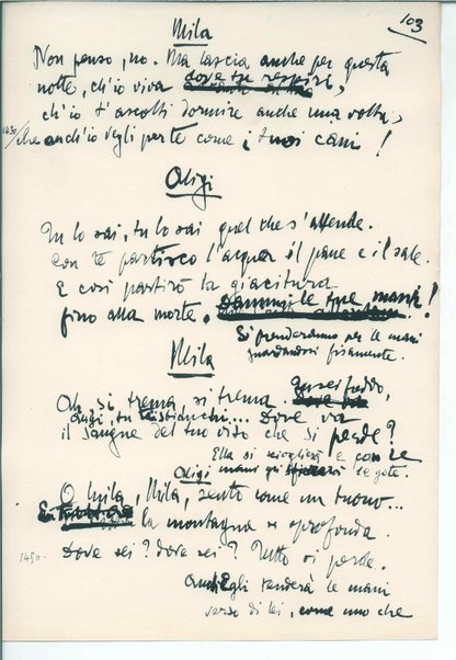 La figlia di Iorio. Tragedia pastorale <bozze di stampa del fac simile del manoscritto>