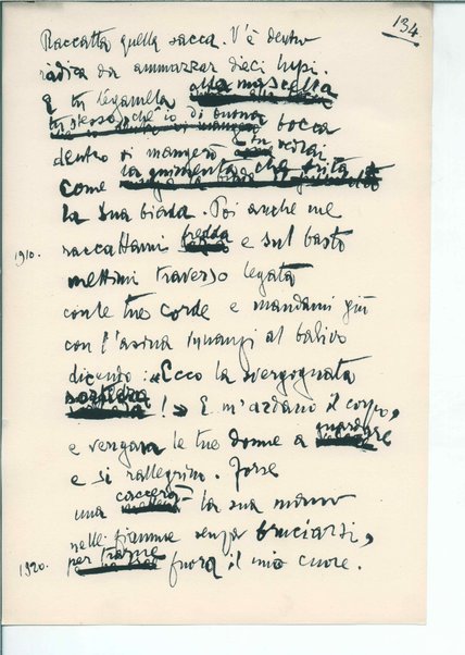 La figlia di Iorio. Tragedia pastorale <bozze di stampa del fac simile del manoscritto>