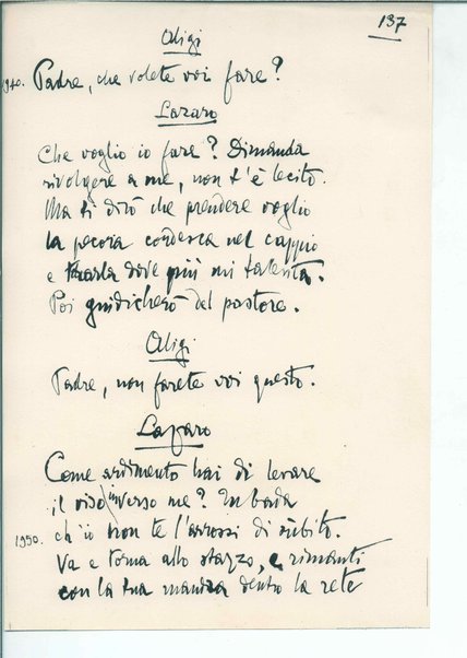 La figlia di Iorio. Tragedia pastorale <bozze di stampa del fac simile del manoscritto>