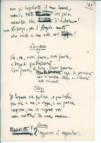 La figlia di Iorio. Tragedia pastorale <bozze di stampa del fac simile del manoscritto>