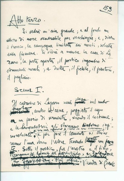 La figlia di Iorio. Tragedia pastorale <bozze di stampa del fac simile del manoscritto>