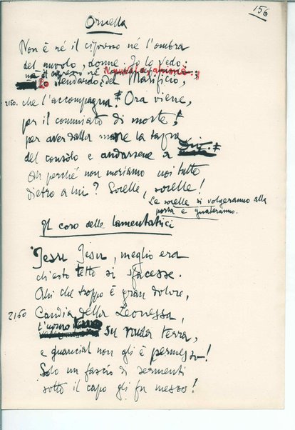 La figlia di Iorio. Tragedia pastorale <bozze di stampa del fac simile del manoscritto>