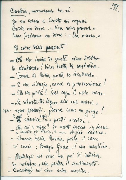 La figlia di Iorio. Tragedia pastorale <bozze di stampa del fac simile del manoscritto>