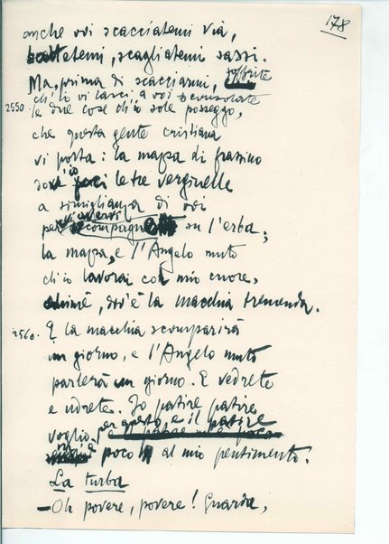 La figlia di Iorio. Tragedia pastorale <bozze di stampa del fac simile del manoscritto>