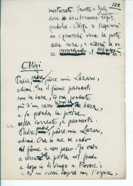 La figlia di Iorio. Tragedia pastorale <bozze di stampa del fac simile del manoscritto>