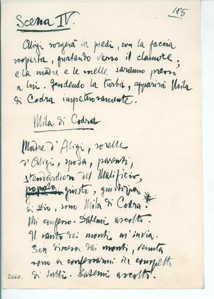 La figlia di Iorio. Tragedia pastorale <bozze di stampa del fac simile del manoscritto>