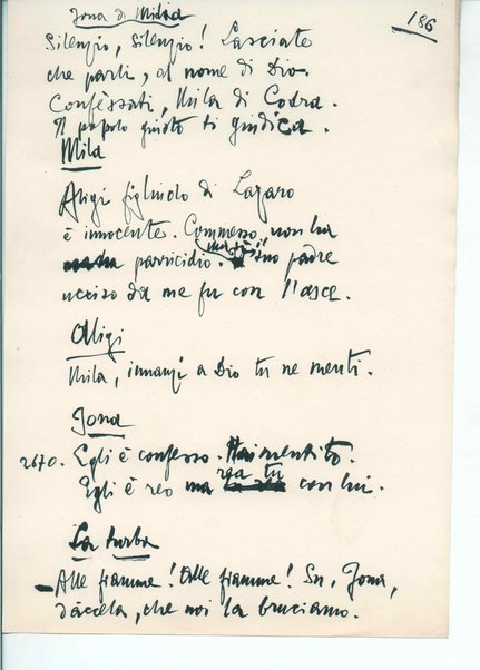 La figlia di Iorio. Tragedia pastorale <bozze di stampa del fac simile del manoscritto>