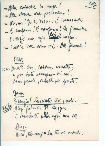 La figlia di Iorio. Tragedia pastorale <bozze di stampa del fac simile del manoscritto>