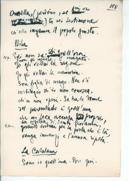 La figlia di Iorio. Tragedia pastorale <bozze di stampa del fac simile del manoscritto>