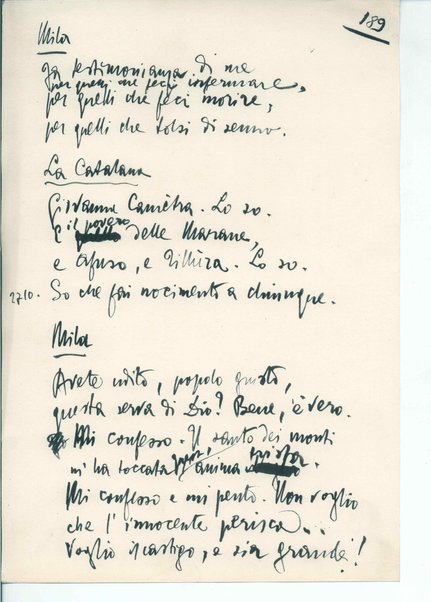 La figlia di Iorio. Tragedia pastorale <bozze di stampa del fac simile del manoscritto>