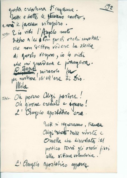 La figlia di Iorio. Tragedia pastorale <bozze di stampa del fac simile del manoscritto>