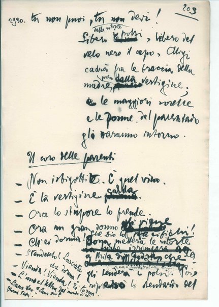 La figlia di Iorio. Tragedia pastorale <bozze di stampa del fac simile del manoscritto>