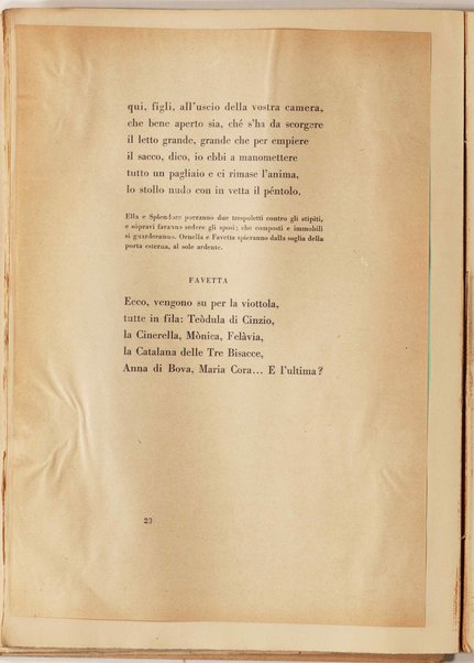 La figlia di Iorio. Tragedia pastorale [atto primo] <bozze di stampa>