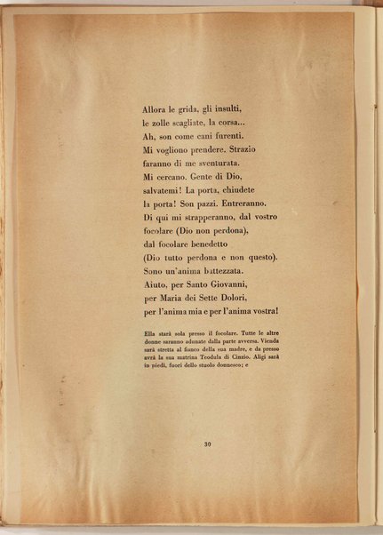 La figlia di Iorio. Tragedia pastorale [atto primo] <bozze di stampa>