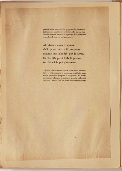 La figlia di Iorio. Tragedia pastorale [atto primo] <bozze di stampa>