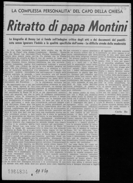 Ritratto di papa Montini