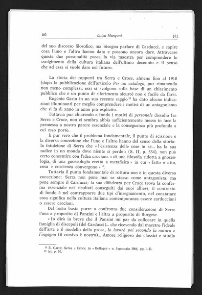 Proposte per una lettura di Renato Serra