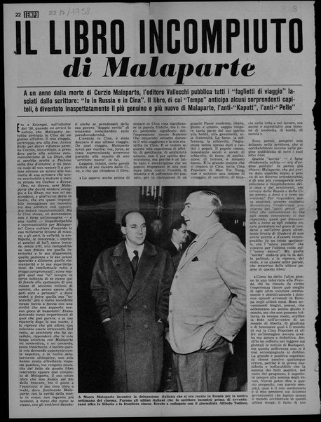 Il libro incompiuto di Malaparte