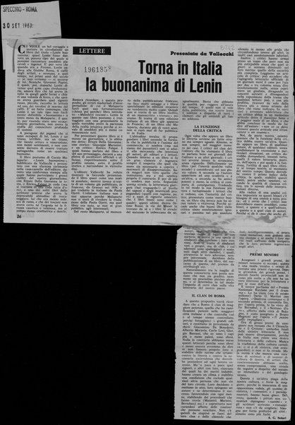Torna in Italia la buonanima di Lenin