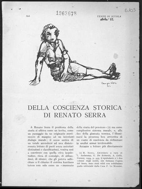 Della coscienza storica di Renato Serra