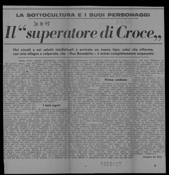 Il “superatore di Croce”