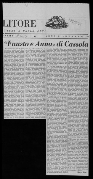 “Fausto e Anna” di Cassola