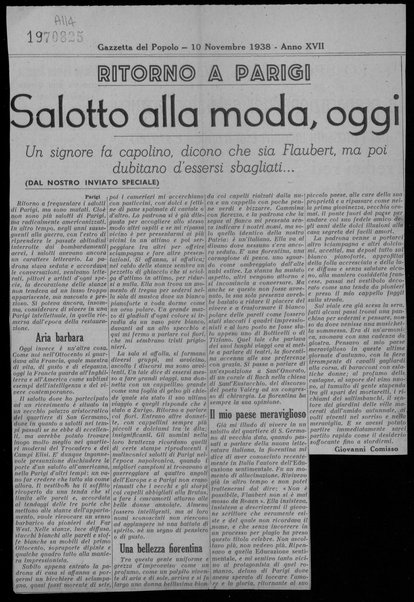 Salotto alla moda, oggi