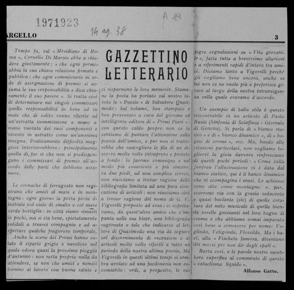 Gazzettino Letterario