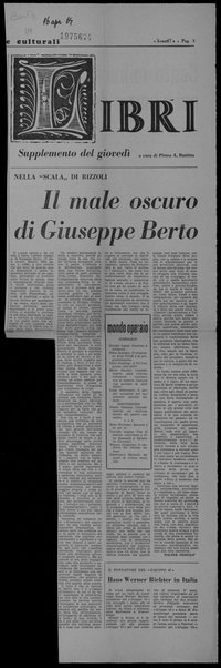 Il male oscuro di Giuseppe Berto