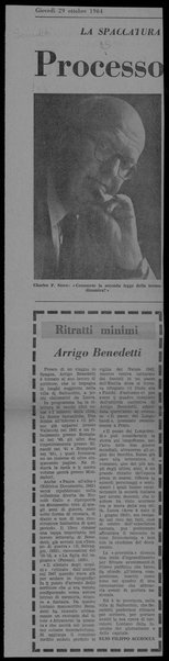 Ritratti minimi Arrigo Benedetti