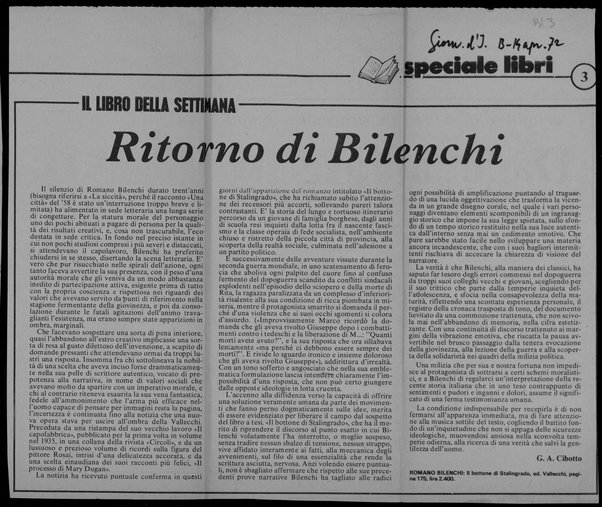 Ritorno di Bilenchi