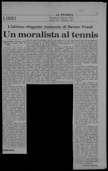 Un moralista al tennis