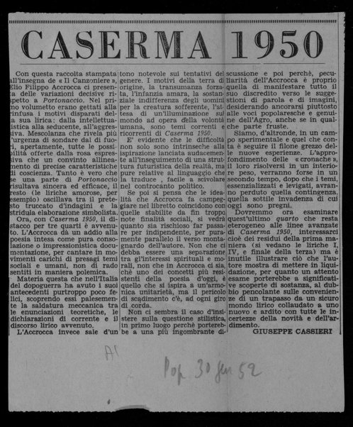 Caserma 1950