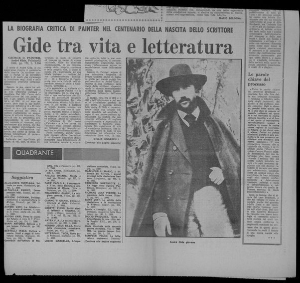 Gide tra vita e letteratura