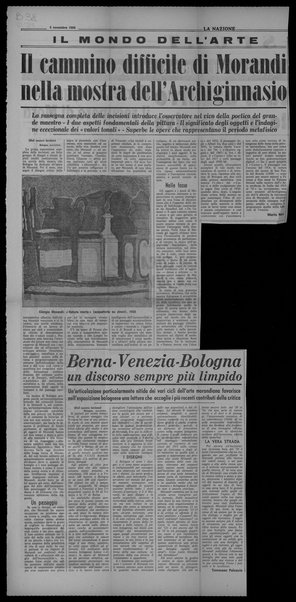 Berna-Venezia – Bologna un discorso sempre più limpido