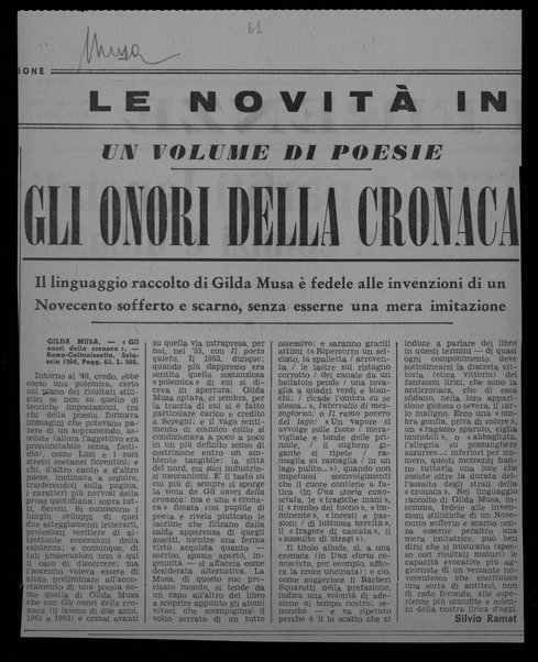 Gli onori della cronaca