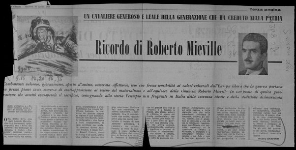 Ricordo di Roberto Mieville