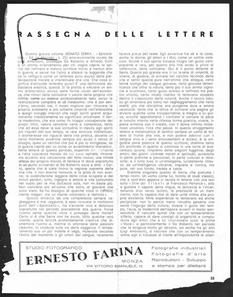 Rassegna delle lettere