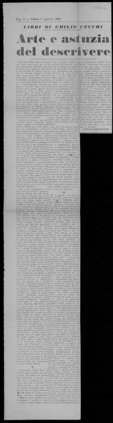 Arte e astuzua del descrivere