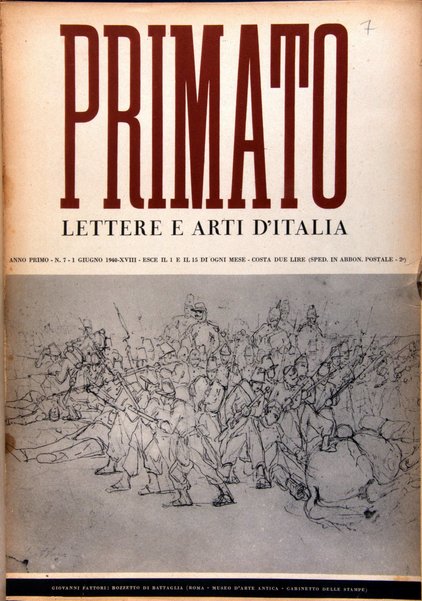 Primato : lettere e arti d'Italia