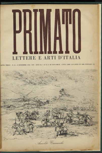 Primato : lettere e arti d'Italia