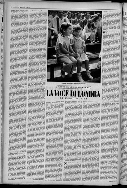 Il mondo : settimanale di politica e letteratura