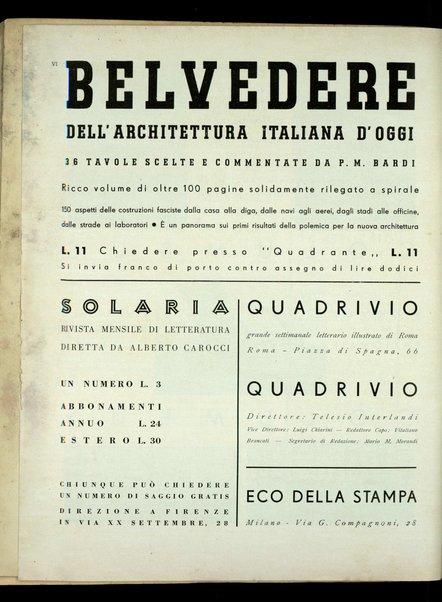 Quadrante : rivista mensile